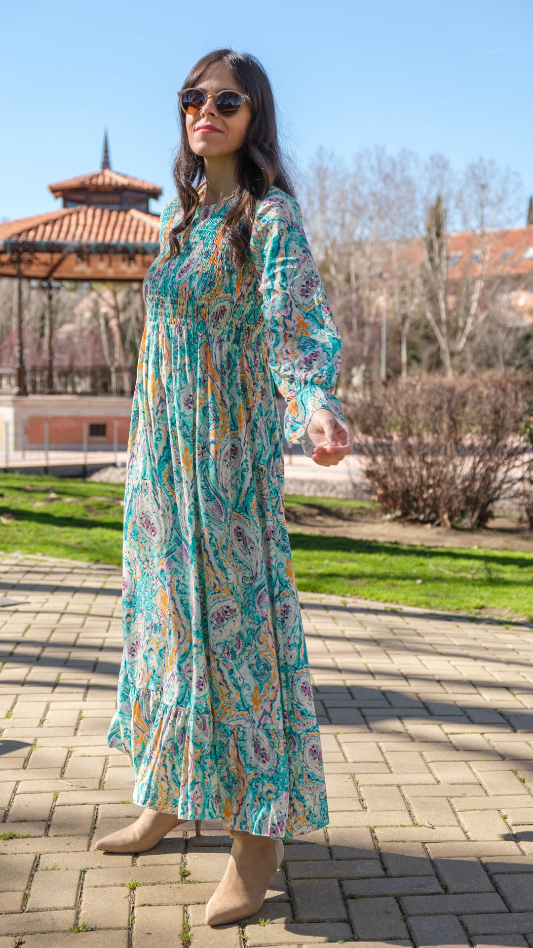 Vestido Elsa turquesa