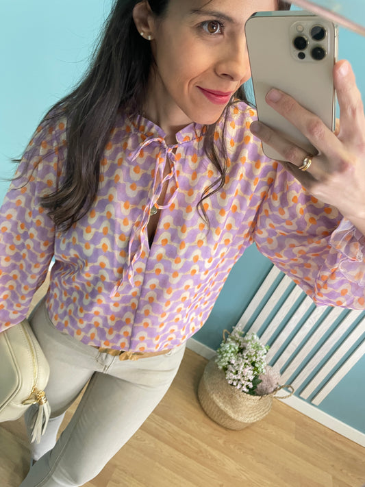 Patricia lilac blouse