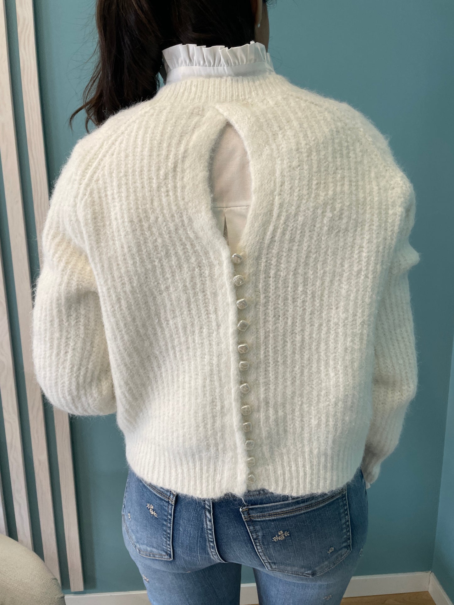 White Greta sweater