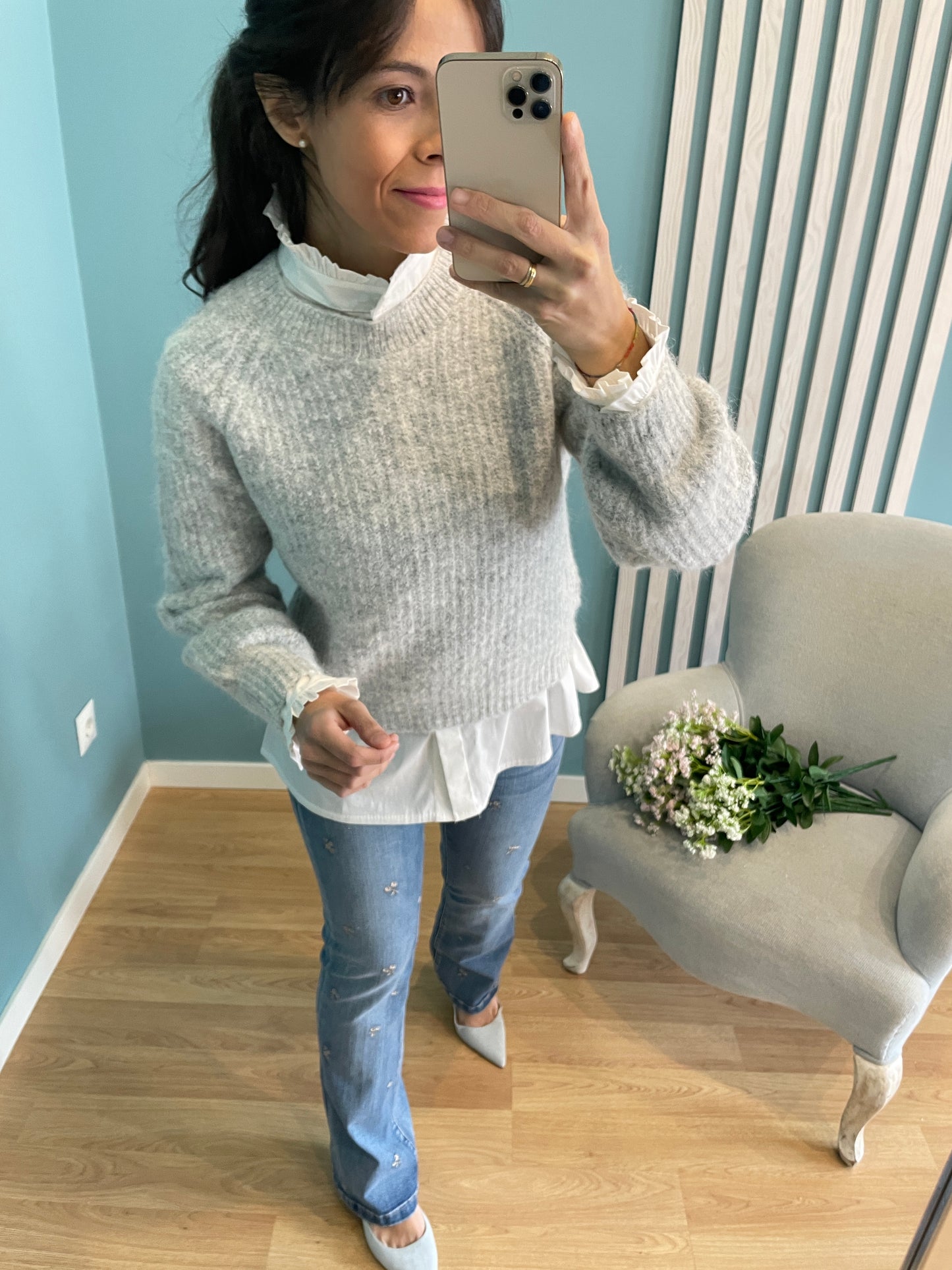 Greta gray sweater