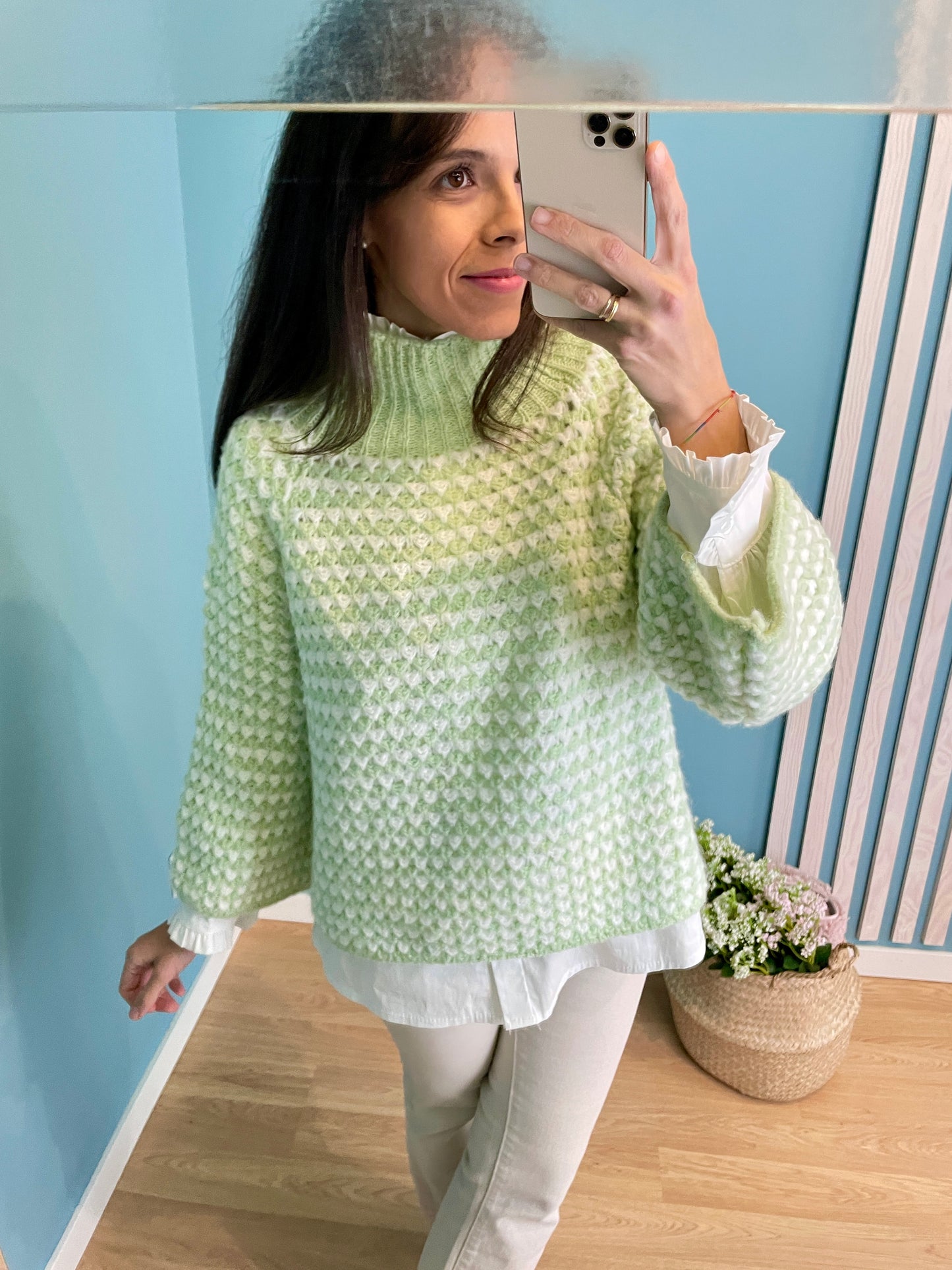 Pastel green Mermaid sweater
