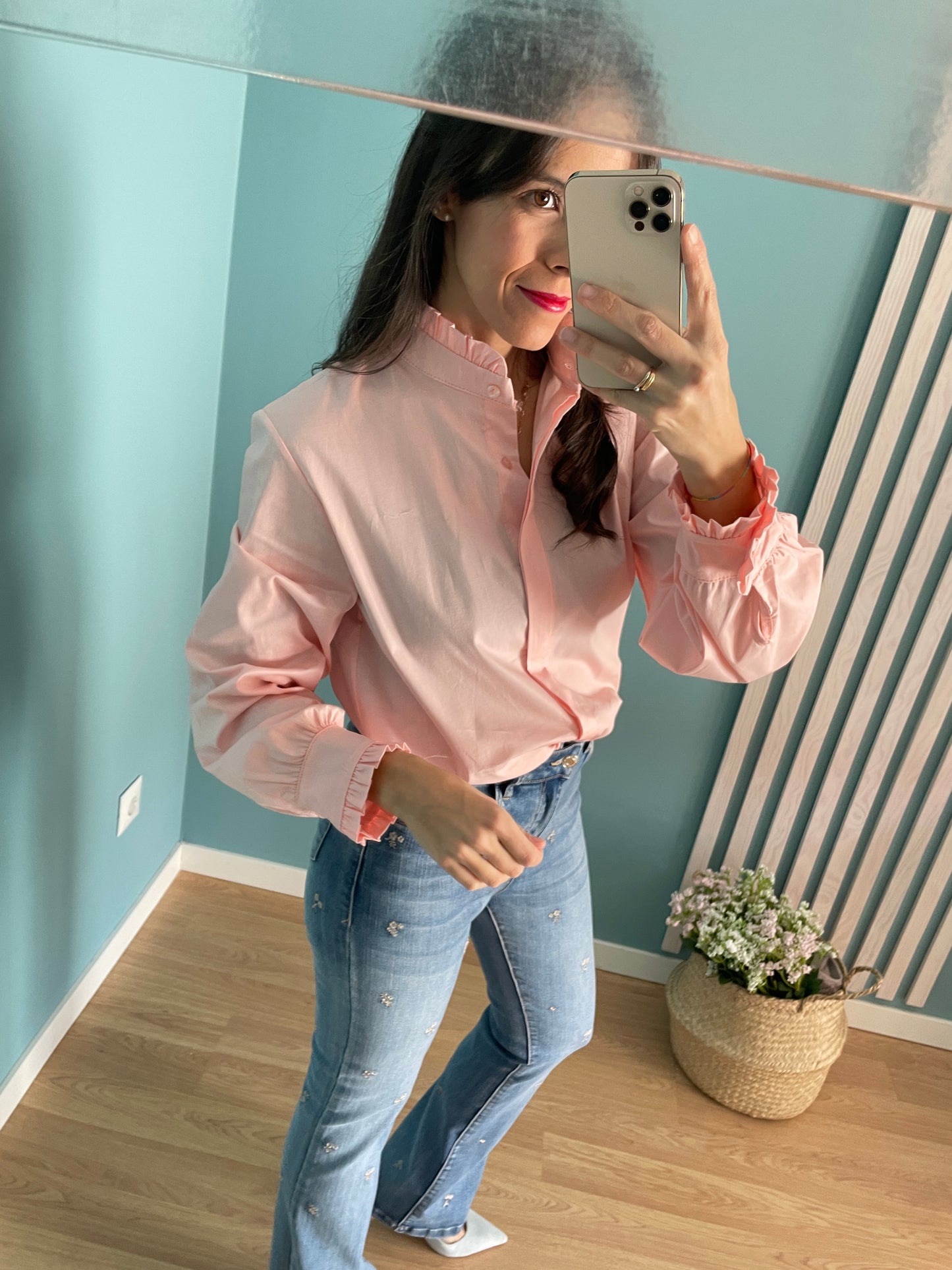 Camisa Aránzazu rosa