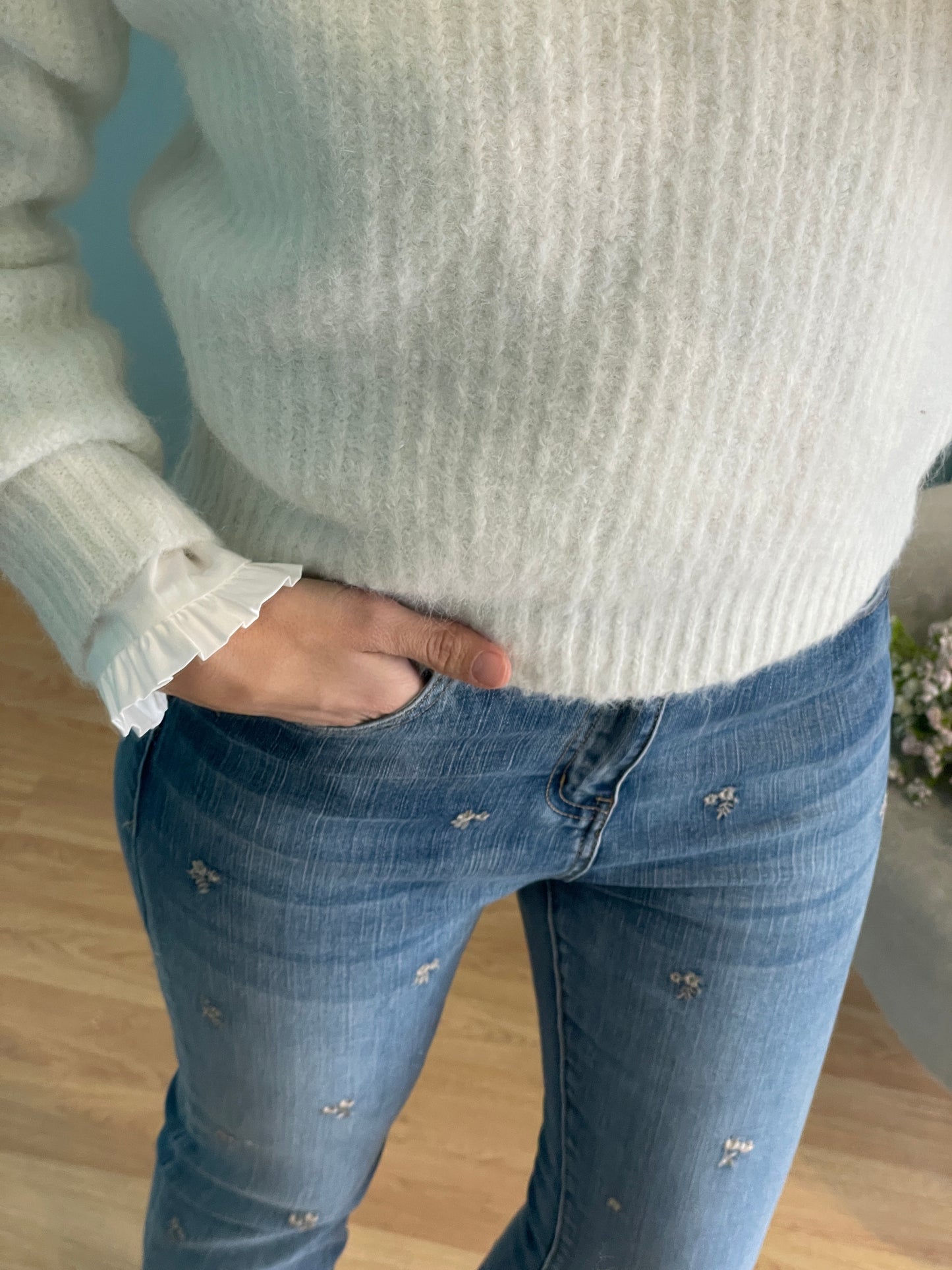 White Greta sweater