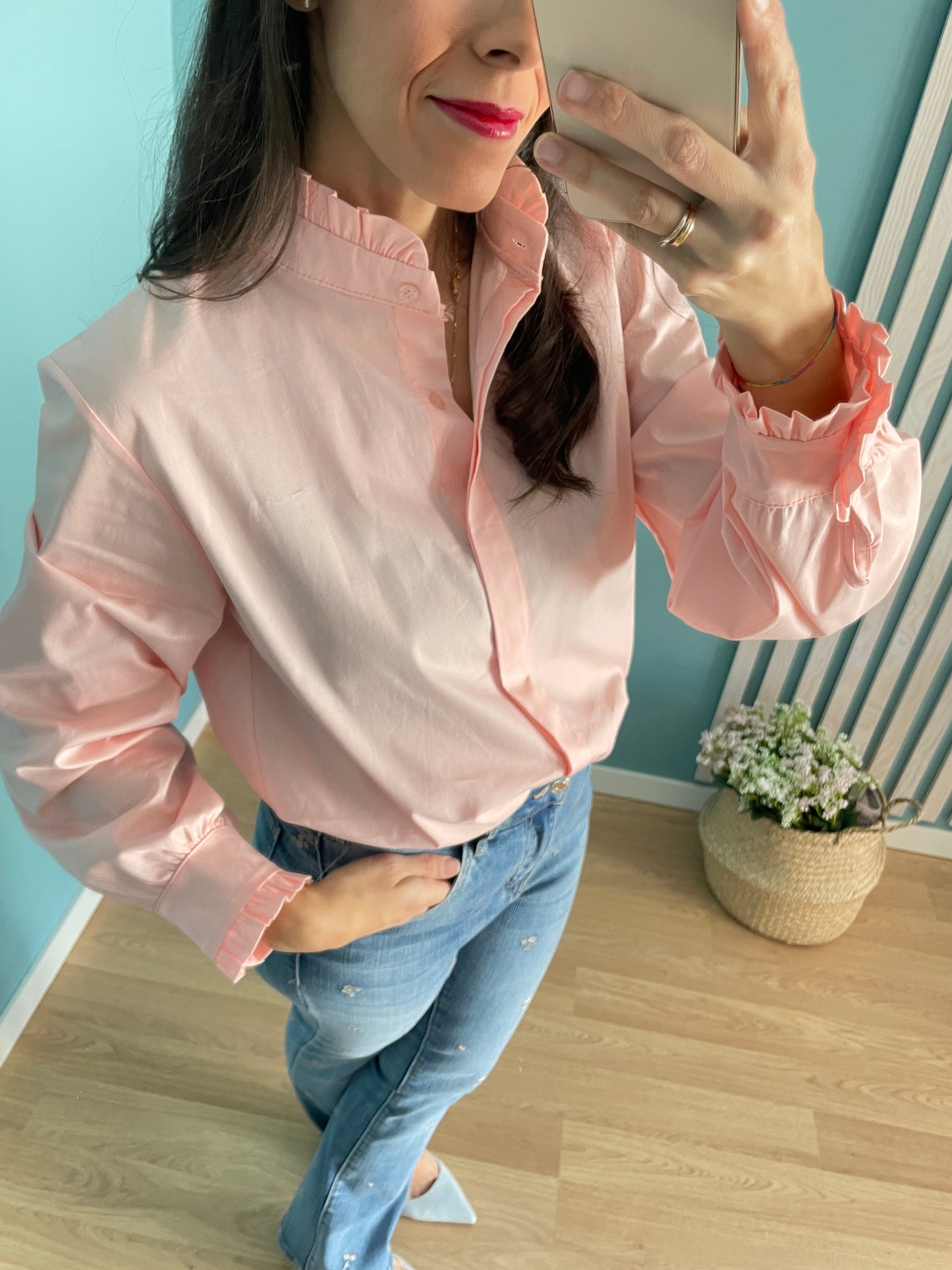 Camisa Aránzazu rosa